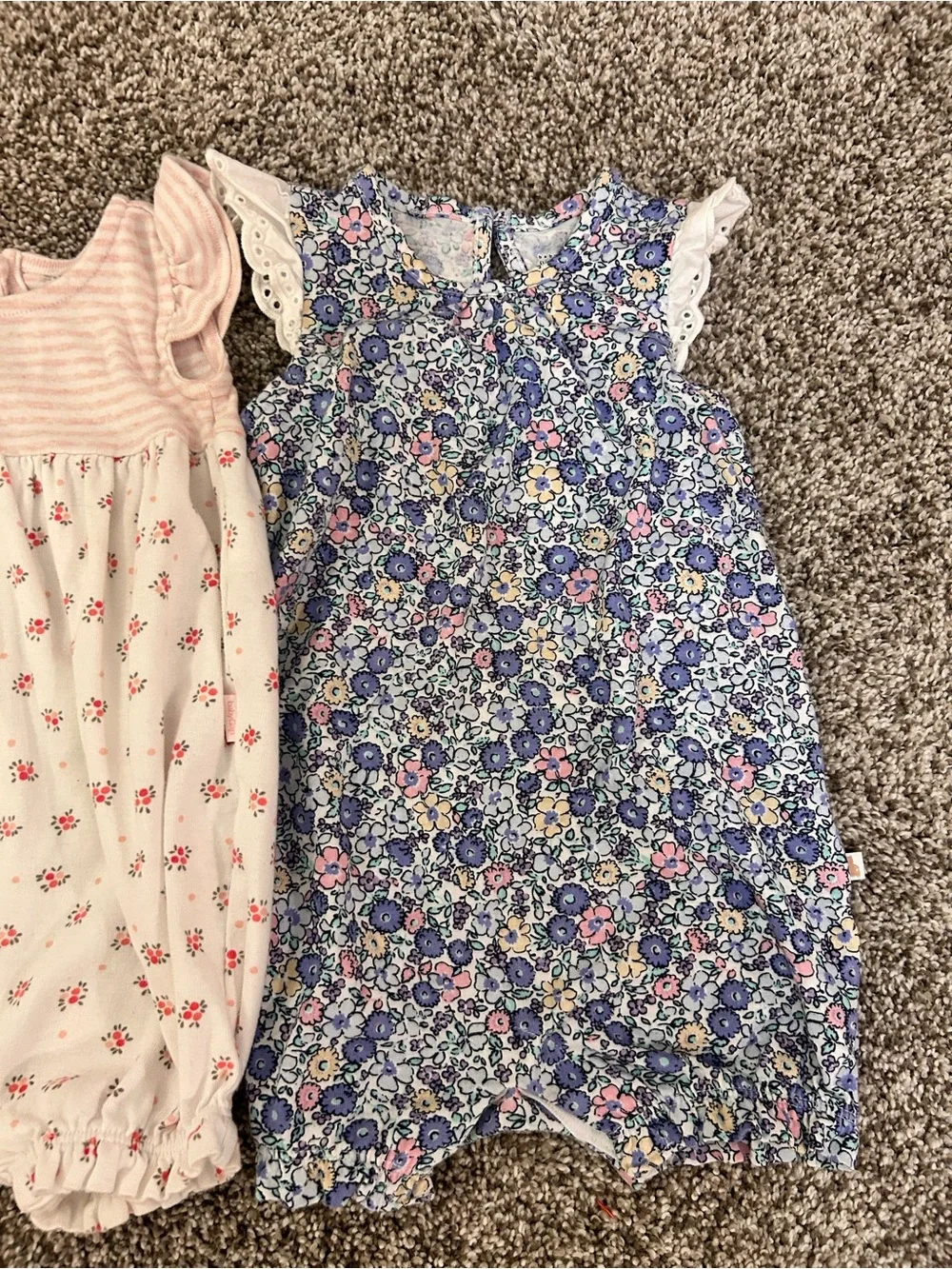 Lot of 3 Toddler Girl Rompers Size 18 months